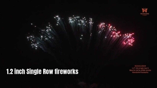 चीनी फ़ैक्टरी थोक 1.2'' 13 शॉट्स सिंगल रो एस केक आतिशबाज़ी