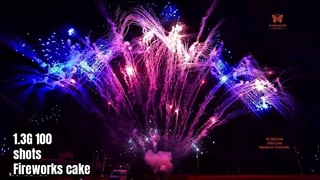 लियुयांग 100 शॉट प्रोफेशनल डिस्प्ले आतिशबाजी केक 1.3जी यूएन0335 आतिशबाज़ी बनाने की विद्या