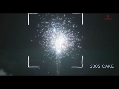 प्रभाव मशीन गन 300 शॉट 500 ग्राम आतिशबाजी केक CE EX AFSL अनुमोदन के साथ