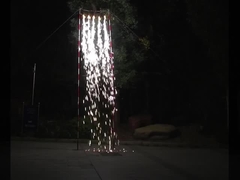 चांदी / सोना रंगीन शादी समारोह फव्वारा आतिशबाजी 0.029 CBM