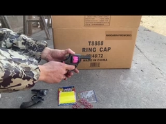 नवीनता खिलौना बंदूक आतिशबाजी, 121 कोवॉय टोपी 8 शॉट्स प्लास्टिक रिंग टोपी