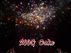 चीनी फैक्टरी थोक 200G 16 शॉट प्रशंसक आकार उपभोक्ता केक आतिशबाजी कस्टम Liuyang आतिशबाजी