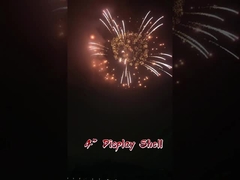 थोक आपूर्ति मंदारिन प्रोफेशनल 4 इंच डिस्प्ले शेल आतिशबाजी 1.3 ग्राम पिरोटेक्निक