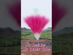 100 शॉट्स आतिशबाजी बैटरी दिन के समय केक आतिशबाजी कोई अवशेष नहीं कोई आंतरिक ट्यूब रंगीन धुआं आतिशबाजी