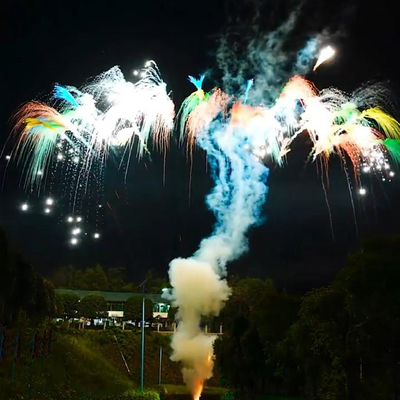 Liuyang Mandarin Fireworks Battery Daytime Cake Fireworks Wedding Party Festival Cheap Price Smoke Firework Cake Pyrotechnics