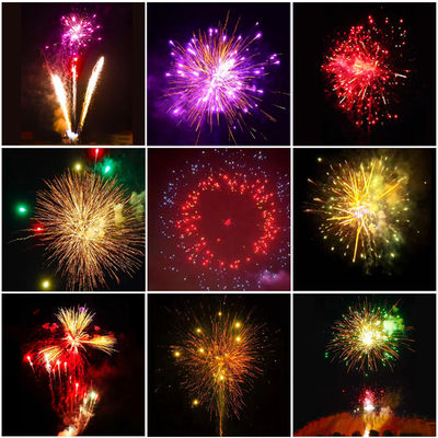 China Wholesale Pyrotechnics New Year Wolf Howl and Blue Dahlia Cake Fireworks Christmas Fireworks Cake