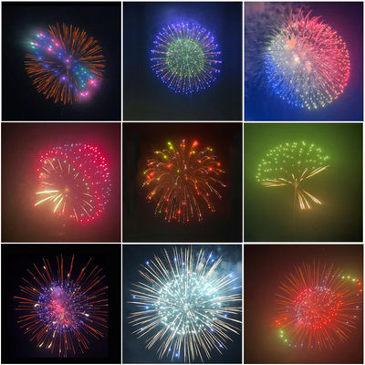 8 Inch 1.3g Professional Fireworks Display Shells Mandarin Fireworks 1.3g Professional Pyrotechnics Ball Salute Mortar Shells Fireworks for Sale Fireworks 8'' Inch Display Shells