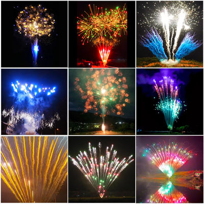 1.3g Pyrotechnics Fireworks Supplies Liuyang Factory Professional Display Firework Cake 1.2 Inch 130 Shots Cake Fireworks